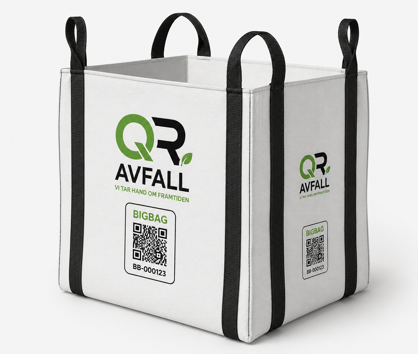 XL Säck med QR-kod från QR Avfall