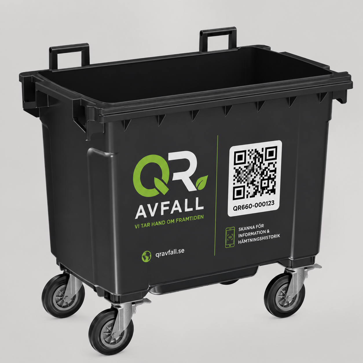 660 liters QR Avfall-kärl
